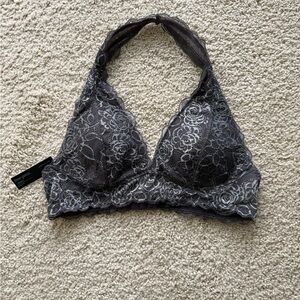 Free Press Lace Bralette Gray
